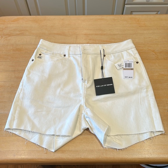 For Luv of Denim Pants - NWT For Love of Denim white denim shorts